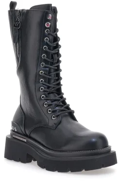 Alfini Neri Alti con Cerniera 121-BETTYFLOWERS Discount