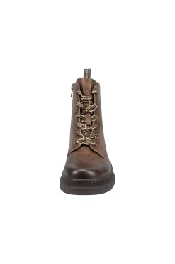 Anfibi marroni caldi con zip e suola carrarmato D35ANC355000-BAGATT Online
