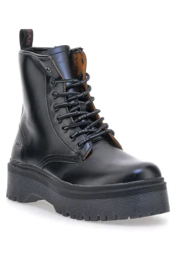 Anfibi Neri Con Flatform Brighton-GAS