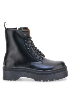 Anfibi Neri Con Flatform Brighton-GAS