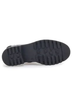 Anfibi neri con suola carrarmato e zip laterale 1521-PITTARELLO CLASS Outlet