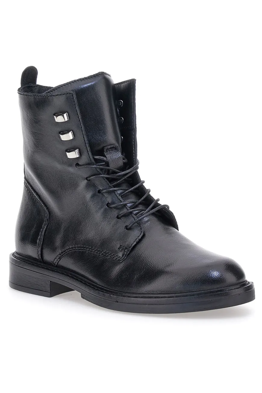Anfibi neri in vera pelle Pittarello Must have T81208