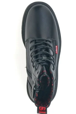 Anfibi neri platform con zip laterale e dettagli logati VCOO0021S-LEVI'S Discount