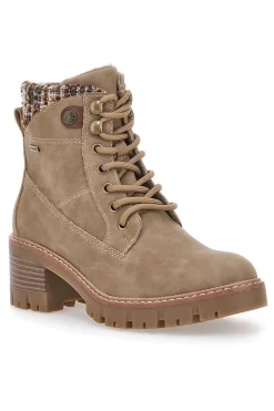 Anfibi con dettaglio tweed e suola carrarmato 4-ALTEMBERG Outlet