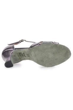 Anthrazitfarbene Tanzschuhe mit Riemen 4559-THE FIRST DANCE Online