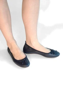 Ballerina blu in vera pelle 818005-PITTARELLO LOOK Discount
