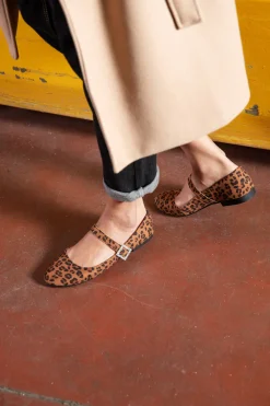 Ballerine animalier con cinturino gioiello IDEA2285-THE FIRST Discount