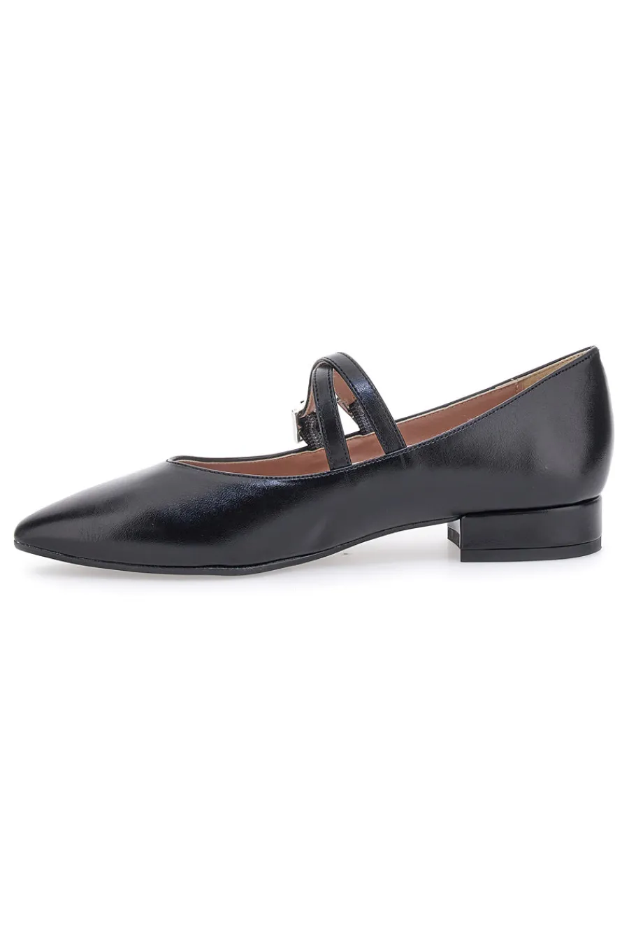 Ballerine a punta nere con cinturini incrociati 892-PITTARELLO CLASS Hot