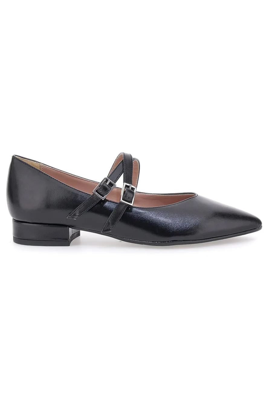 Ballerine a punta nere con cinturini incrociati 892-PITTARELLO CLASS Hot