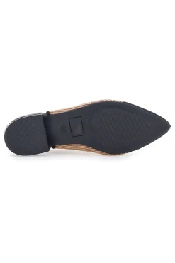 Ballerine beige e nere in tessuto con soletta morbida PRESZ11-THE FIRST Outlet