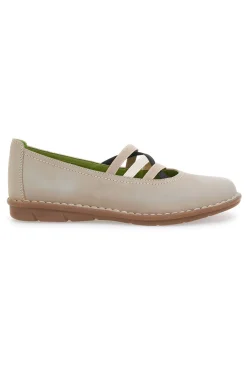 Ballerine beige in vera pelle con fasce elastiche 19840FRUIT-PRIMA RIGA Sale