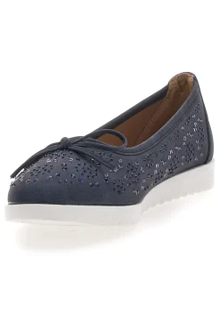 Ballerine Blu con Glitter e Fiocco Decorativo MINA362-MIO TEMPO Discount