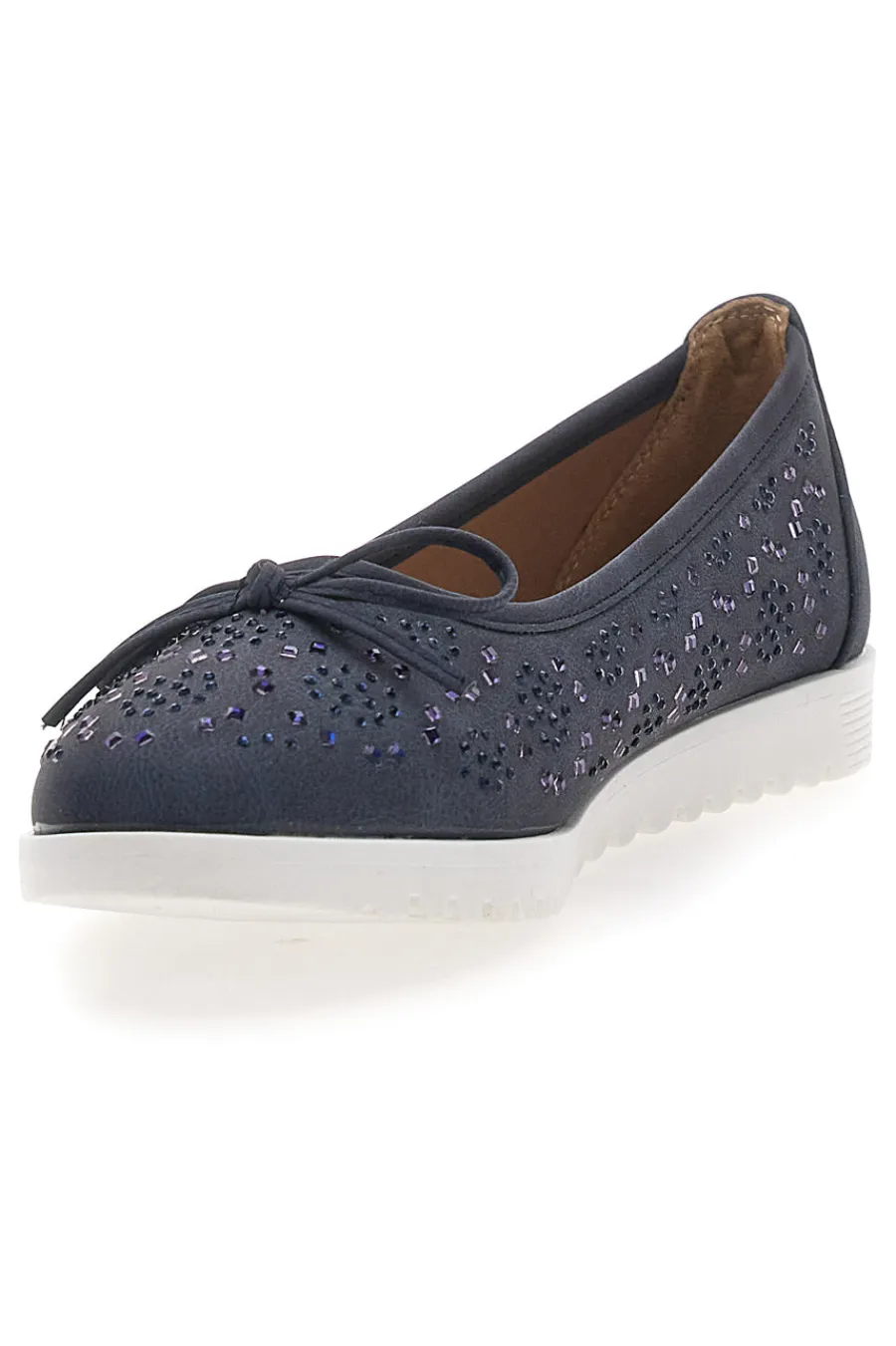 Ballerine Blu con Glitter e Fiocco Decorativo MINA362-MIO TEMPO Discount