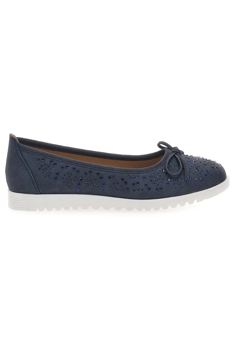Ballerine Blu con Glitter e Fiocco Decorativo MINA362-MIO TEMPO Discount
