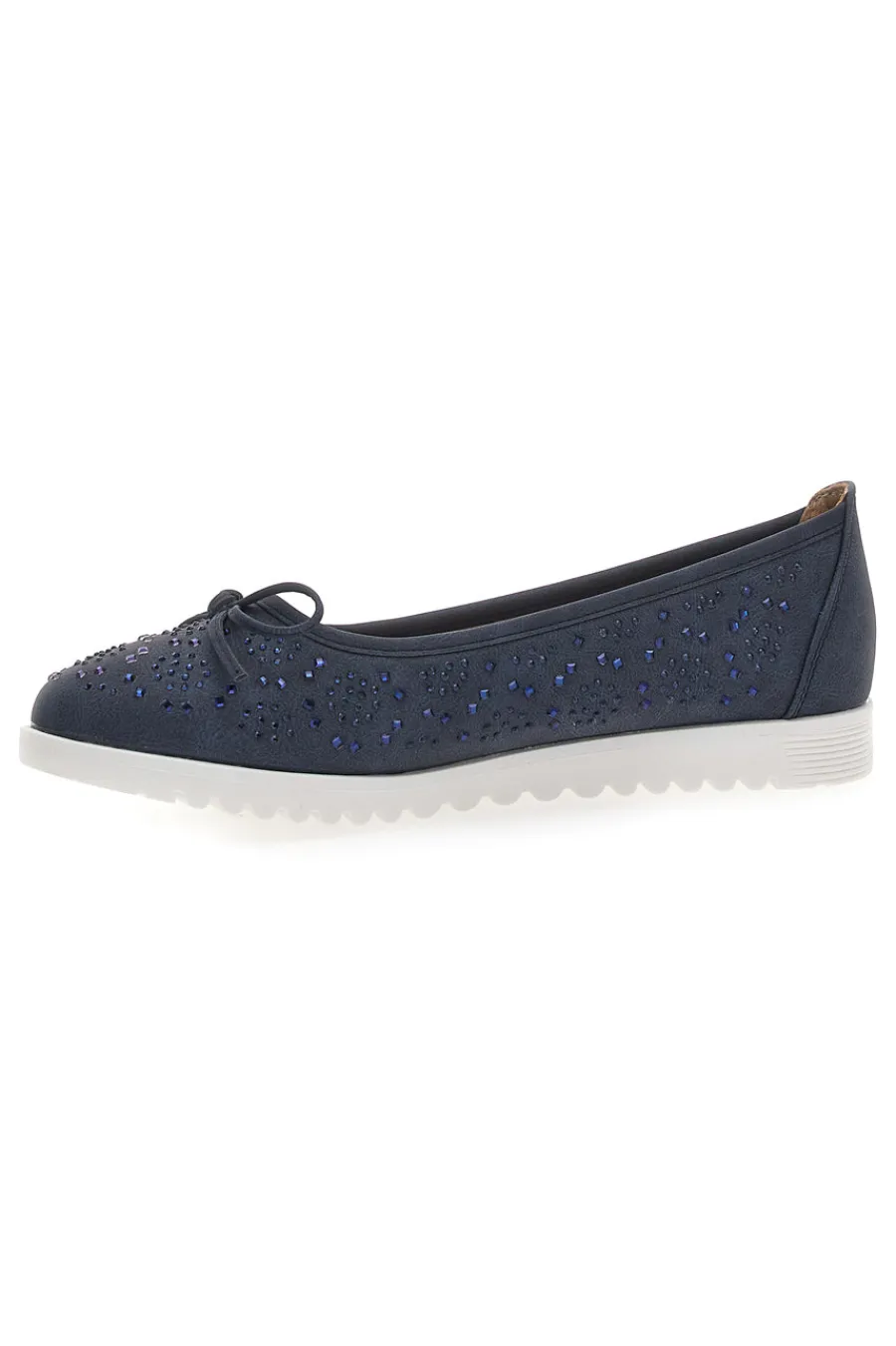 Ballerine Blu con Glitter e Fiocco Decorativo MINA362-MIO TEMPO Discount