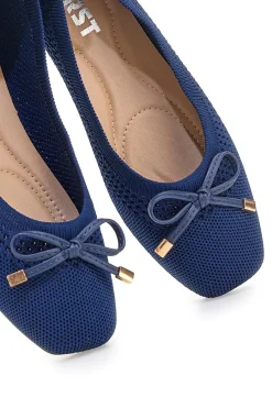 Ballerine blu in tessuto con soletta morbida PRE3-THE FIRST Hot