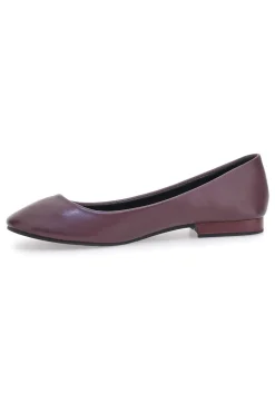 Ballerine bordeaux basic in materie sintetiche IDE173-THE FIRST Clearance