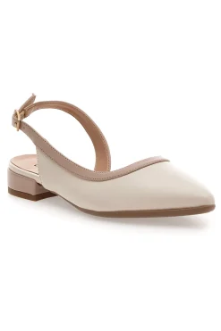 Ballerine Burro e Nude Con Cinturino Slingback 6011-PITTARELLO COUTURE Hot