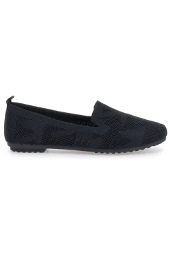 Ballerine Mocassini neri in tessuto con soletta morbida PRESZ32-THE FIRST Online