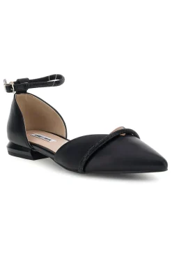Ballerine nere a punta con cinturino Burani 51098C840-MARIELLA BURANI Clearance