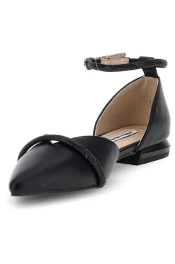 Ballerine nere a punta con cinturino Burani 51098C840-MARIELLA BURANI Clearance