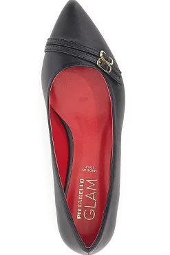 Ballerine Nere A Punta Con Cinturini 3668-PITTARELLO GLAM Clearance