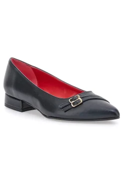 Ballerine Nere A Punta Con Cinturini 3668-PITTARELLO GLAM Clearance
