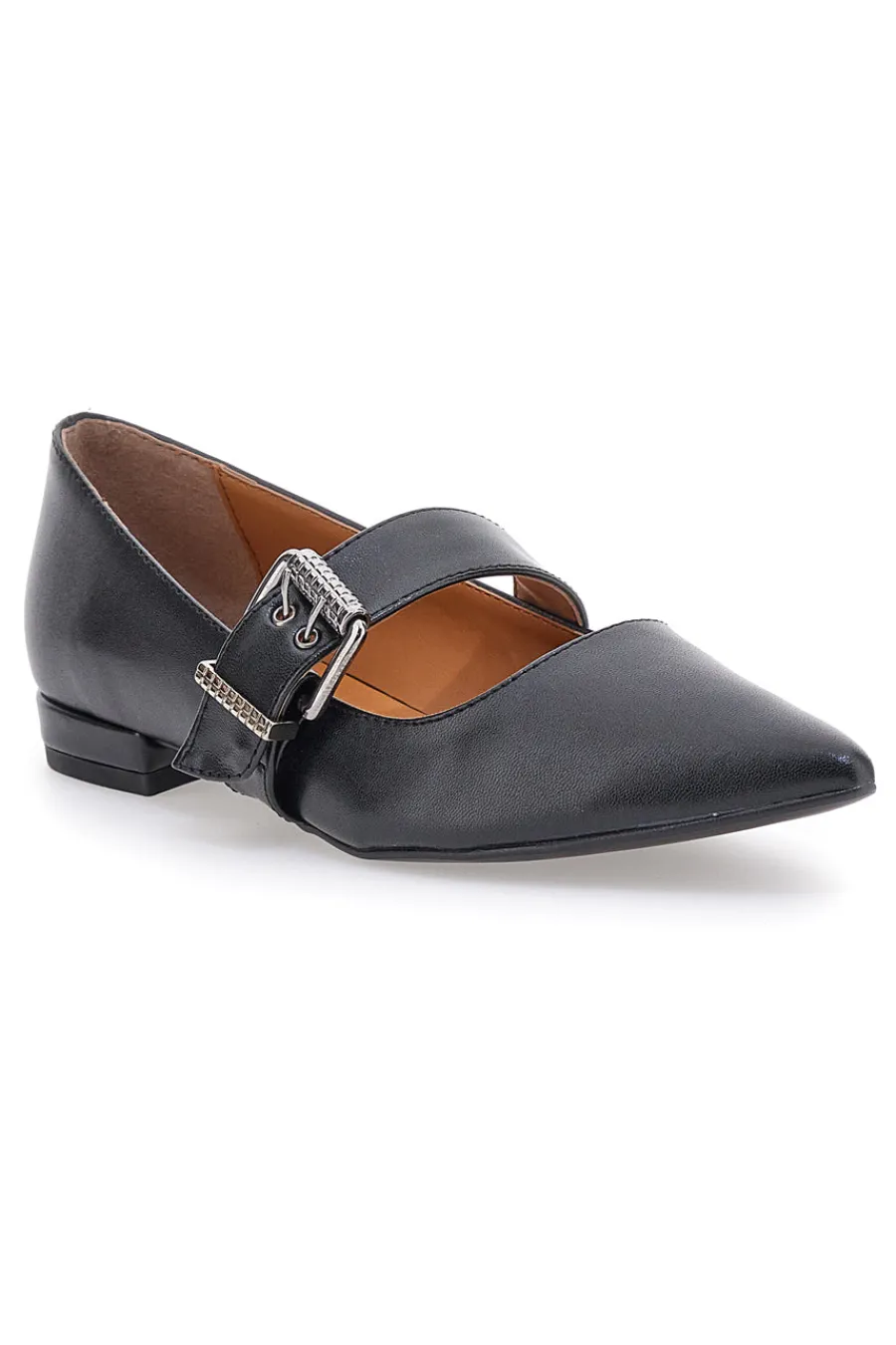 Ballerine nere a punta con cinturino 3098-PITTARELLO LOVE Discount