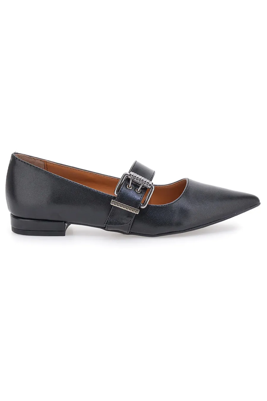 Ballerine nere a punta con cinturino 3098-PITTARELLO LOVE Discount
