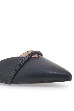 Ballerine Nere a Punta con Strass Neri 51098-MARIELLA BURANI