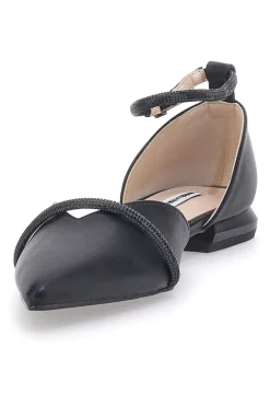 Ballerine Nere a Punta con Strass Neri 51098-MARIELLA BURANI