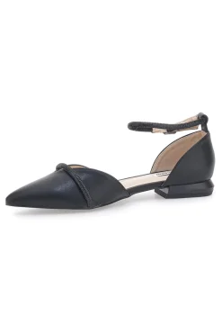 Ballerine Nere a Punta con Strass Neri 51098-MARIELLA BURANI
