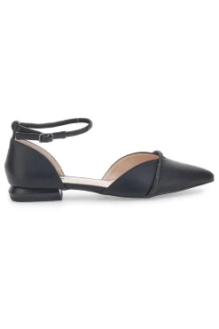 Ballerine Nere a Punta con Strass Neri 51098-MARIELLA BURANI