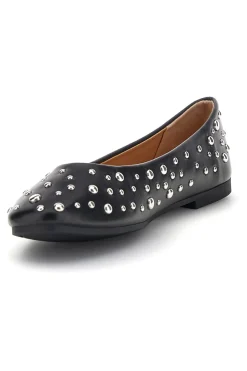 Ballerine nere con borchie P676-FIRST LADY Sale