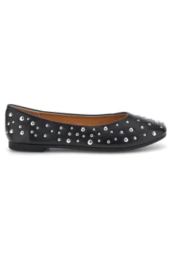 Ballerine nere con borchie P676-FIRST LADY Sale