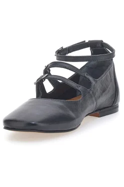 Ballerine Nere con Cinturini in Pelle A2120101-PITTARELLO GLAM Sale