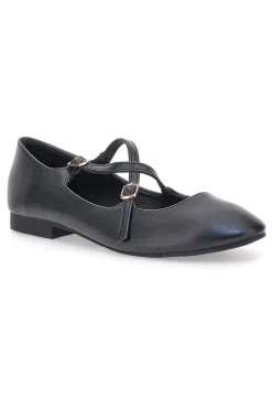 Ballerine nere con cinturini IDEA02-THE FIRST Hot