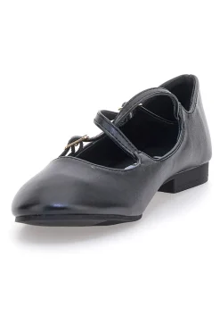 Ballerine nere con cinturini IDEA02-THE FIRST Hot