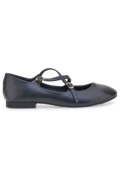 Ballerine nere con cinturini IDEA02-THE FIRST Hot