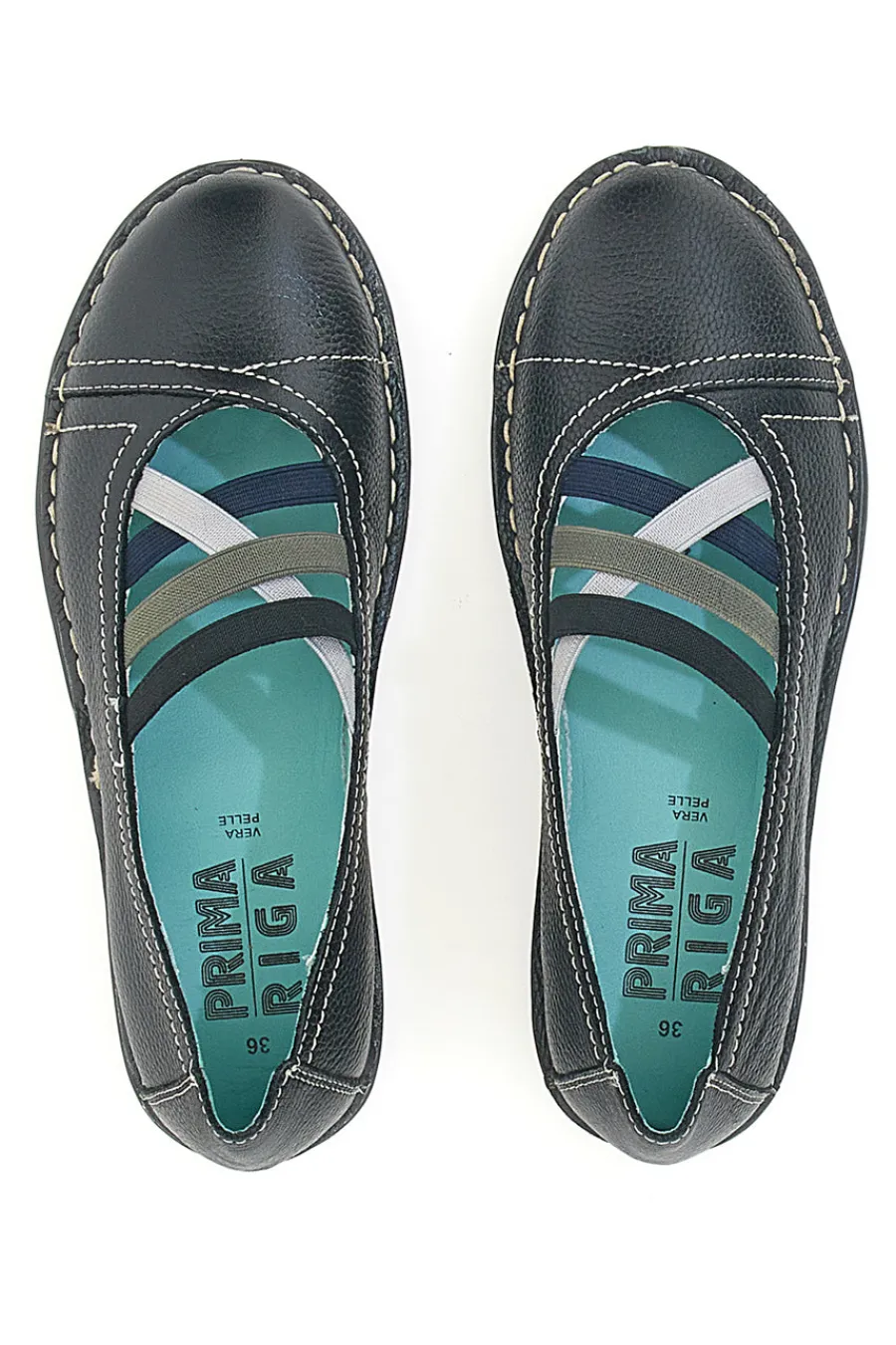 Ballerine Nere Con Elastici 19496FRUIT-PRIMA RIGA Outlet