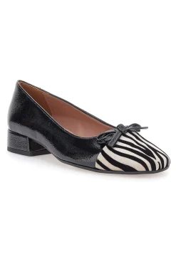 Ballerine Nere Con Fantasia Animalier c1518-PITTARELLO Discount