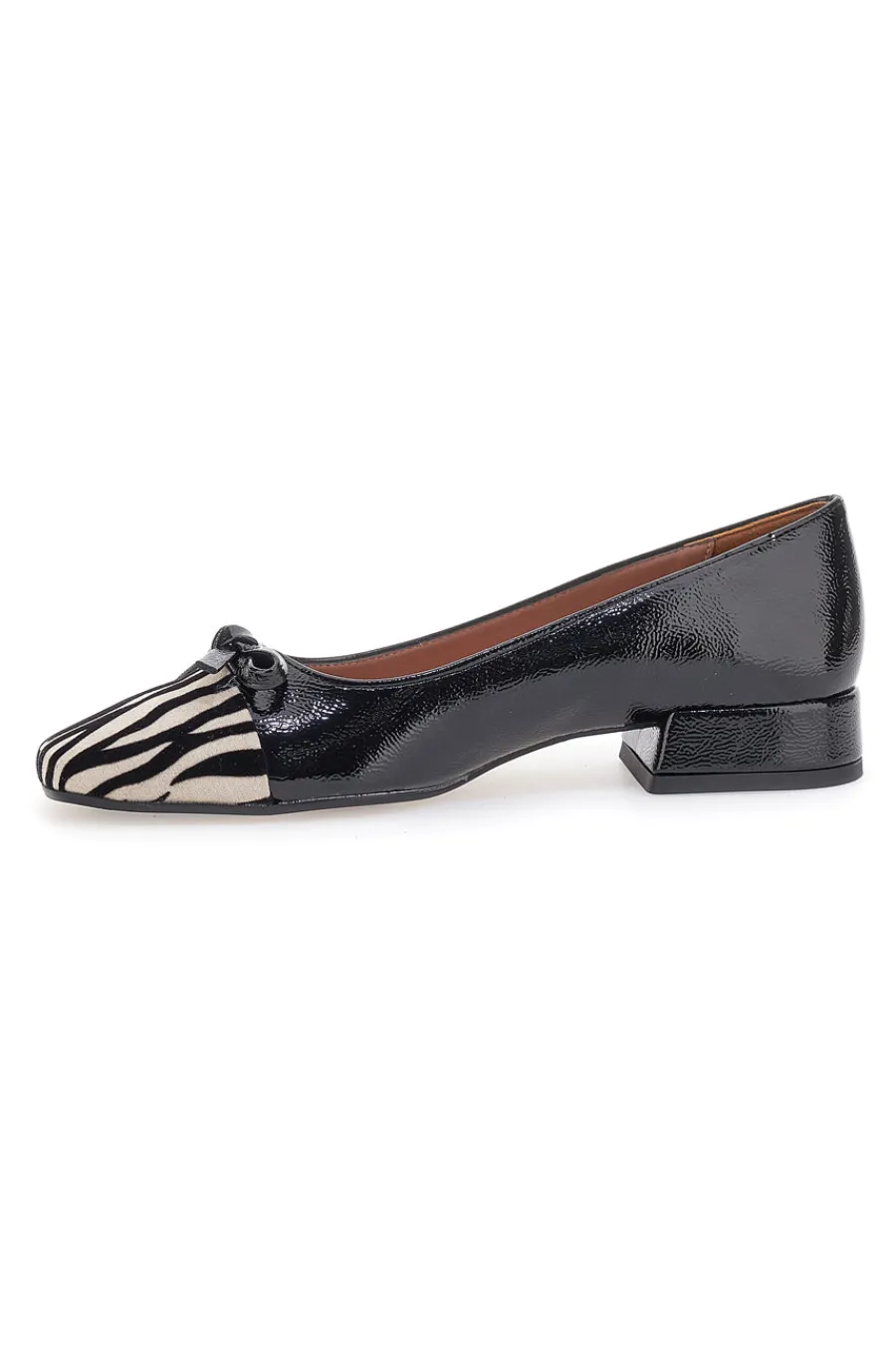 Ballerine Nere Con Fantasia Animalier c1518-PITTARELLO Discount