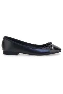 Ballerine nere con fiocco decorativo IDE1070-THE FIRST Outlet
