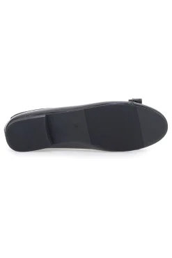 Ballerine nere effetto vernice con fiocco IDE6292-THE FIRST Clearance