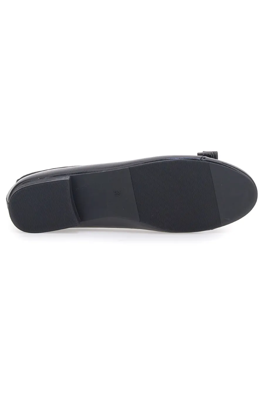 Ballerine nere effetto vernice con fiocco IDE6292-THE FIRST Clearance