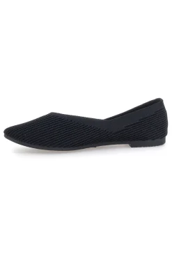 Ballerine nere in tessuto con soletta morbida PREA614-THE FIRST New
