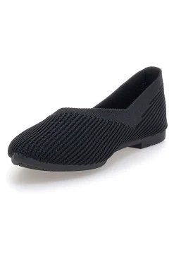 Ballerine nere in tessuto con soletta morbida PREA614-THE FIRST New