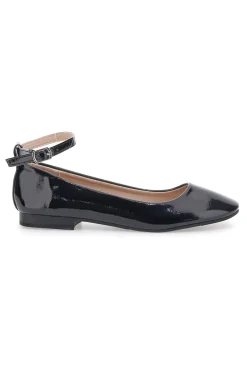 Ballerine nere vernice con cinturino alla caviglia IDE1075 da Donna-THE FIRST Sale