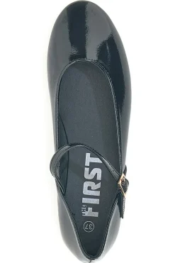 Ballerine nere verniciate con cinturino IDEA01-THE FIRST Discount