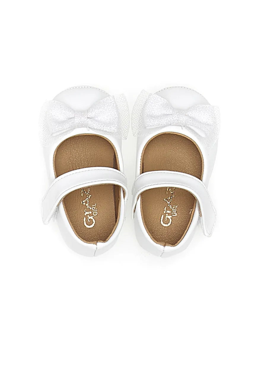 Ballerine Primi Passi Bianche con Cinturino GRAZIE GIRL 39G2501S